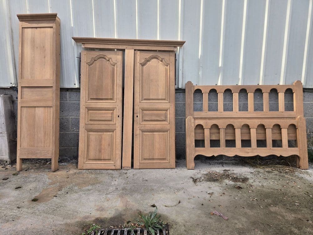 Chambre à coucher après restauration par L'Atelier des Deuxièmes Vies